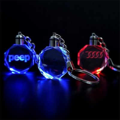 LED Crystal Keychain