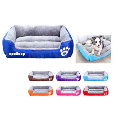 Rectangle Soft Pet Cushion w/Waterproof Bottom