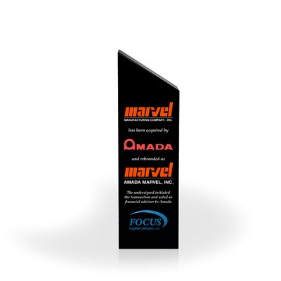 Winslow Black Slant Column, UV Printed