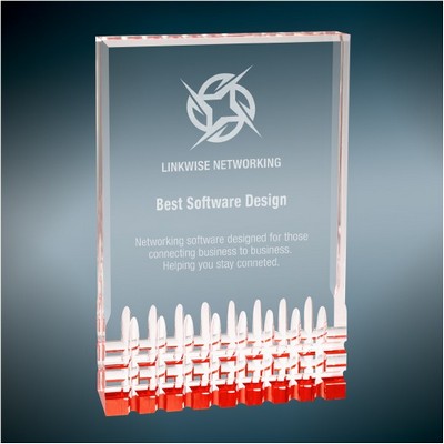 Red Mirage Acrylic Award, 6 x 8"