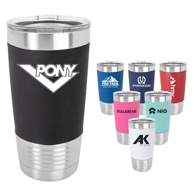 20 Oz. Polar Camel Silicone Grip Vacuum Insulated Tumbler w/ Lid