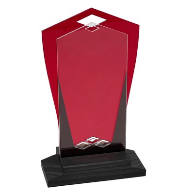 Shield Award Black Wood Base