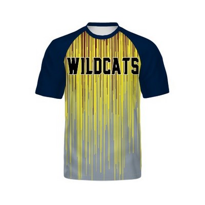 Holloway Youth Sleeve FreeStyle™ Semi-Sublimated Raglan Tee-Navy