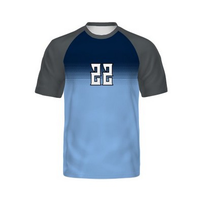 Holloway Youth Sleeve FreeStyle™ Semi-Sublimated Raglan Tee-Graphite