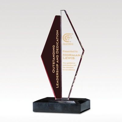 Ruby Crystal Award - Large