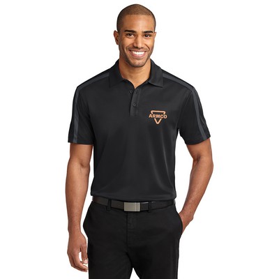 Port Authority® Silk Touch Performance Colorblock Stripe Embroidered Polo