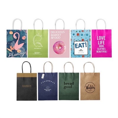 Colored Kraft Paper Bag - 8'' x 6''