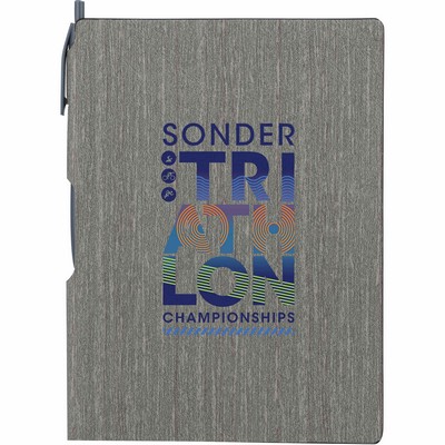 6'' x 8.5'' FSC® Mix Bari Notebook with Pen