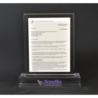 Lucite Rectangle Embedment Award (4"x6"x7/8")