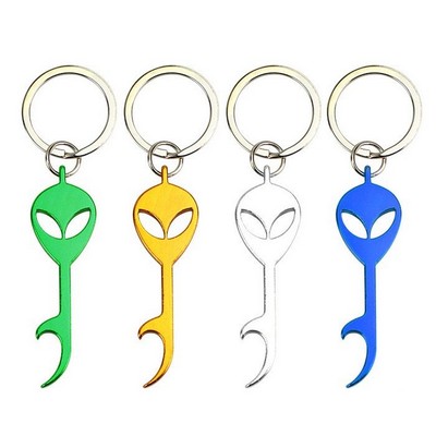 Alien Bottle Opener Keychain