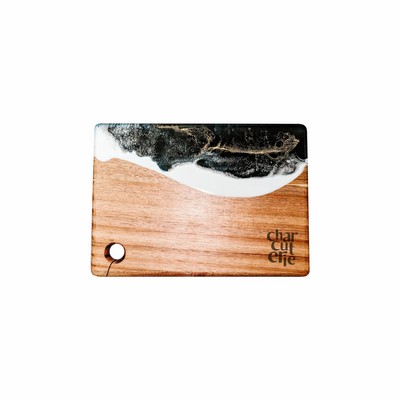 Acacia Small Bread Board Gold Onyx Black