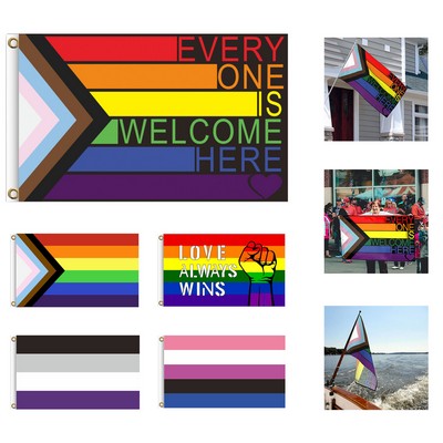 LGBT Pride Rainbow Flag 3X5'