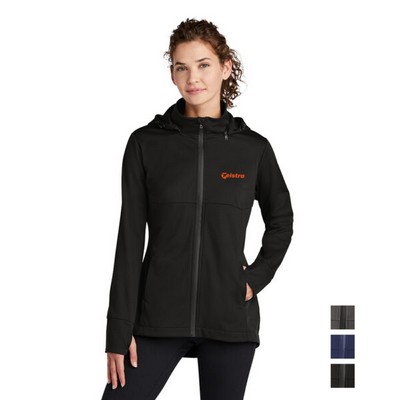 Sport-Tek® Women's Hooded Soft Shell Embroidered Jacket