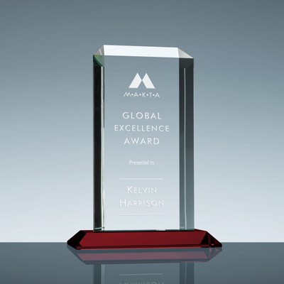 Apollo Award w/Red Base (5"x 9 3/4")