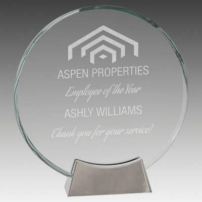 Platinum Glass with Full Metal Base