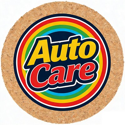 3 1/2" Round Cork Coaster
