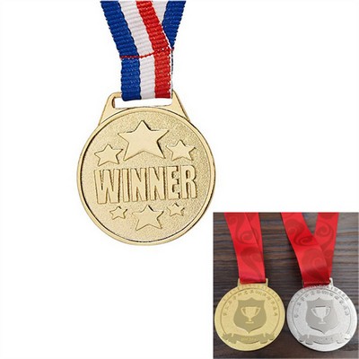 Customized Olympic Style Winner Award Medals with Ribbons