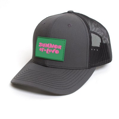 Mesh Back Trucker Hat With PVC Rubber Patch