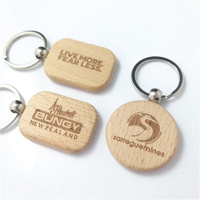 Wooden Keychain Key Tags