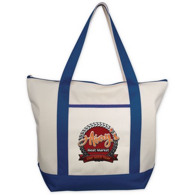 Classic Zippered Tote - Embroidered