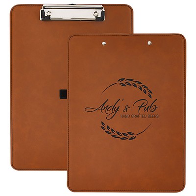 9" x 12 1/2" Rawhide Leatherette Clipboard