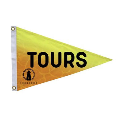 16" x 24" Polyester Pennant Flag Single-Sided