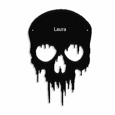 Halloween Skull Head Party Decor Metal Wall Decoration