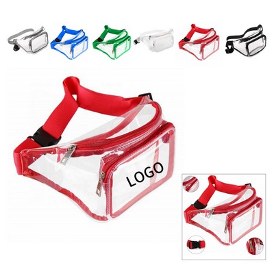 See-Through Dual-Pocket Waist Pack