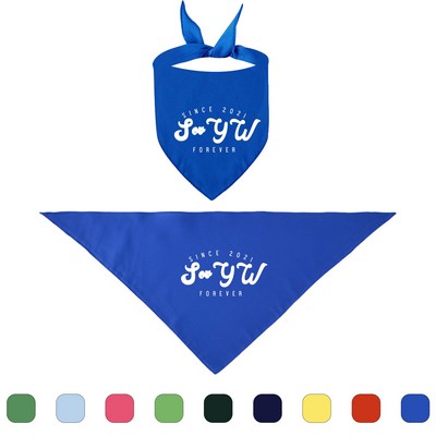 Custom Polyester Full Color Towel Dog Bandana