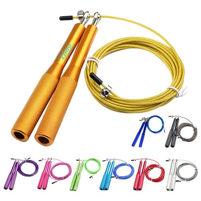 Adjustable Skipping Rope w/Aluminum Handles