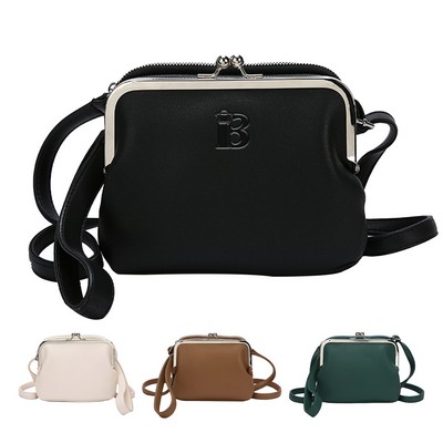 Lightweight PU Leather Crossbody Bag
