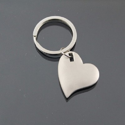 Heart Shaped Metal Key Chain