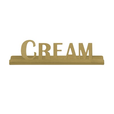 Laser Cut Vintage Gold Table Sign (Cream)