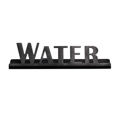 Laser Cut Black Onyx Table Sign (Water)