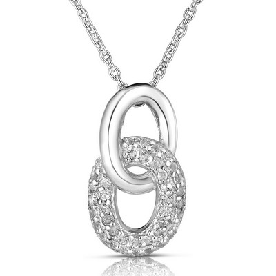 Jilco Inc. White Topaz Chain Link Necklace