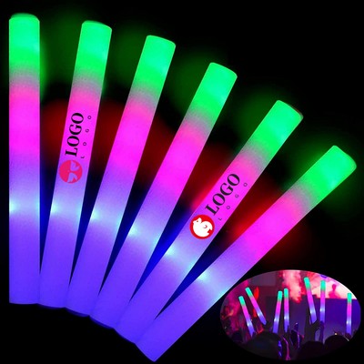 Led Foam Sticks Glow Batons With 3 Modes Flashing Effect