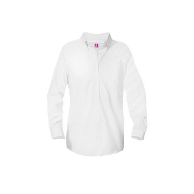 A+ Uniforms - Girls' Long Sleeve Blouse