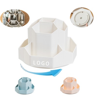 9 Slots 360 Degree Rotating Desk Organizers