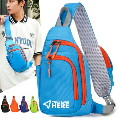 Fashion Lightweight Simple Leisure Crossbody Bag Sports Cycling Trend Chest Bag