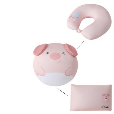 Deformable Cartoon Triple U-Shaped Pillow