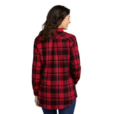 Port Authority® Ladies Plaid Flannel Tunic