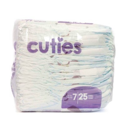 Cuties Diapers - Size 7, 41+ lbs., 200 Diapers (Case of 1)
