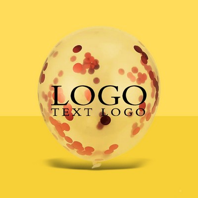 Transparent Latex Confetti Balloons