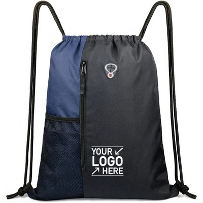 Sports Gym Drawstring Backpack with Large Main Compartment