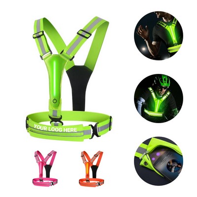 LED Reflective Vest w/Storage