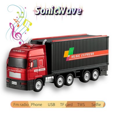 SonicWave Drive Truck-Shaped Bluetooth Speaker