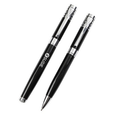 Business Writing Black Metal Ballpoint Pen