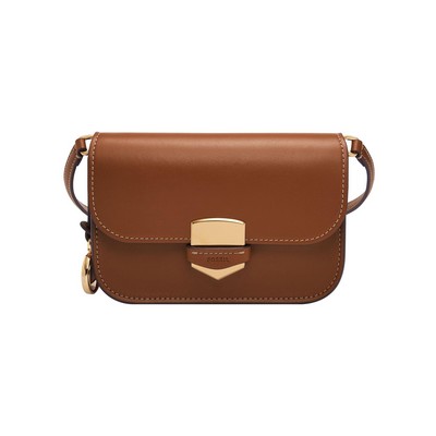 Fossil Lennox Small Flap Crossbody Brown Bag