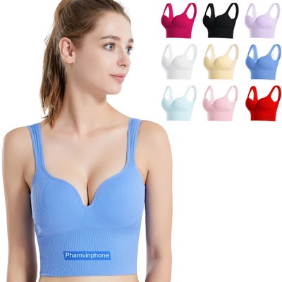 Supportive women's sports bra