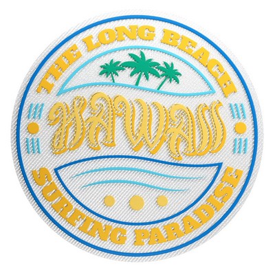 5" Tatami Fabric Silicone Patches